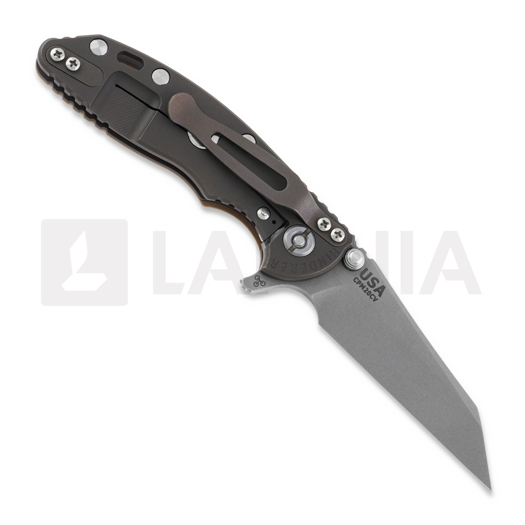 Couteau pliant Hinderer 3.0 XM-18 Wharncliffe Tri-Way Battle Bronze Coyote G10