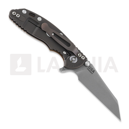 Coltello pieghevole Hinderer 3.0 XM-18 Wharncliffe Tri-Way Battle Bronze Coyote G10