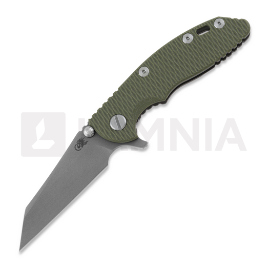 Hinderer 3.0 XM-18 Wharncliffe Tri-Way Battle Bronze OD Green G10 sulankstomas peilis