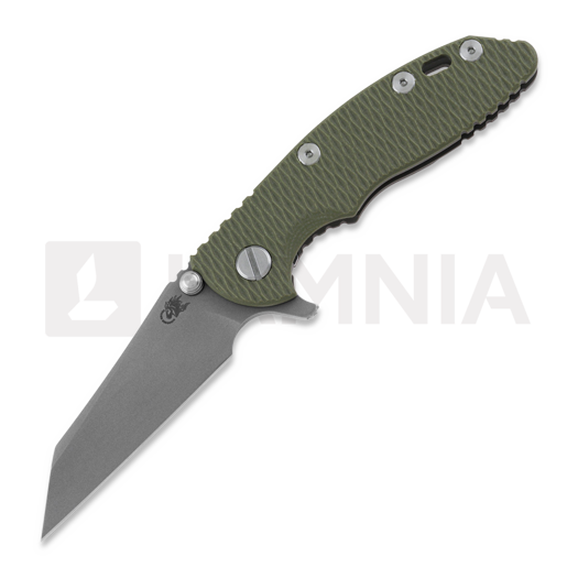 Складной нож Hinderer 3.0 XM-18 Wharncliffe Tri-Way Battle Bronze OD Green G10