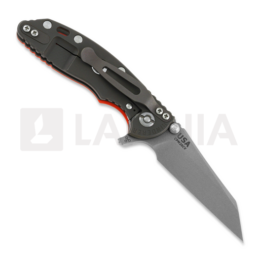 Couteau pliant Hinderer 3.0 XM-18 Wharncliffe Tri-Way Battle Bronze Orange G10