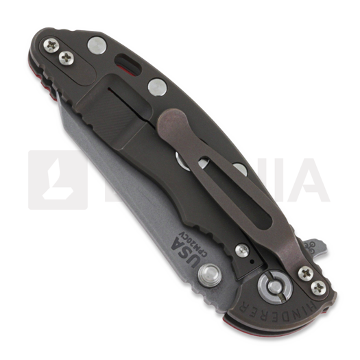 Zavírací nůž Hinderer 3.0 XM-18 Wharncliffe Tri-Way Battle Bronze Red G10