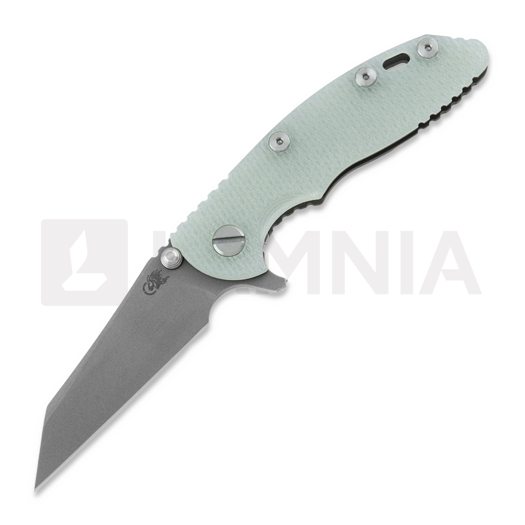 Navaja Hinderer 3.0 XM-18 Wharncliffe Tri-Way Battle Bronze Translucent Green G10