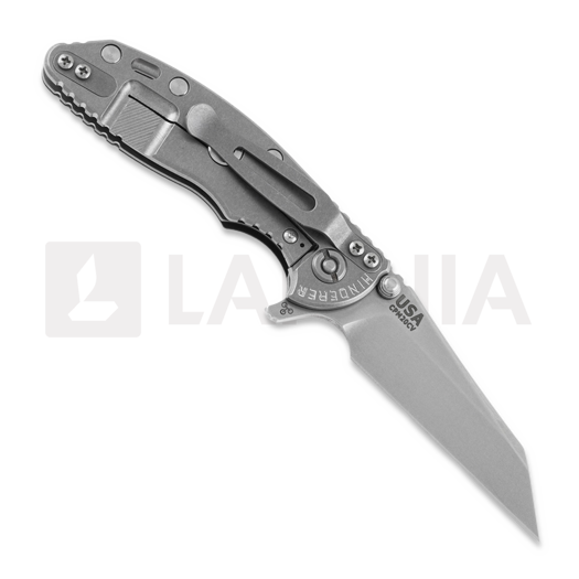 Hinderer 3.0 XM-18 Wharncliffe Tri-way Stonewash Black G10 folding knife