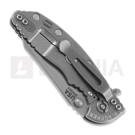 Hinderer 3.0 XM-18 Wharncliffe Tri-way Stonewash Black G10 folding knife
