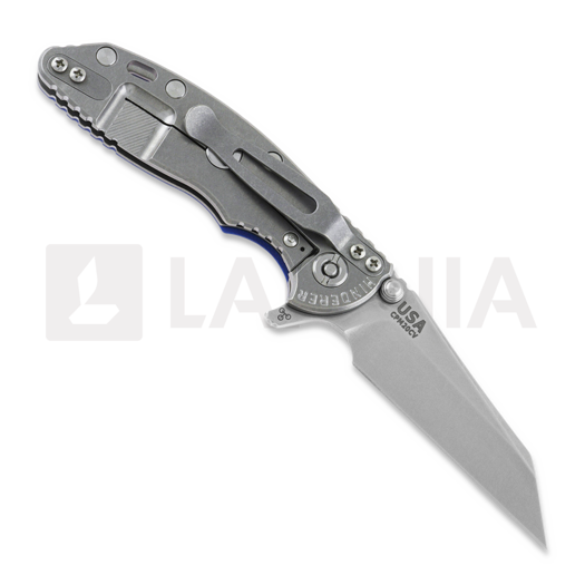 Hinderer 3.0 XM-18 Wharncliffe Tri-Way Stonewash Blue G10 sulankstomas peilis