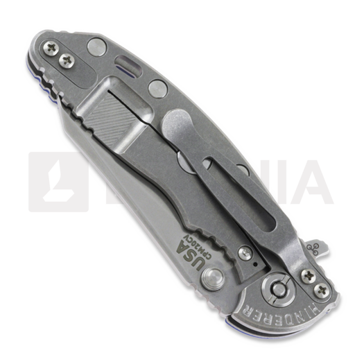 Coltello pieghevole Hinderer 3.0 XM-18 Wharncliffe Tri-Way Stonewash Blue G10