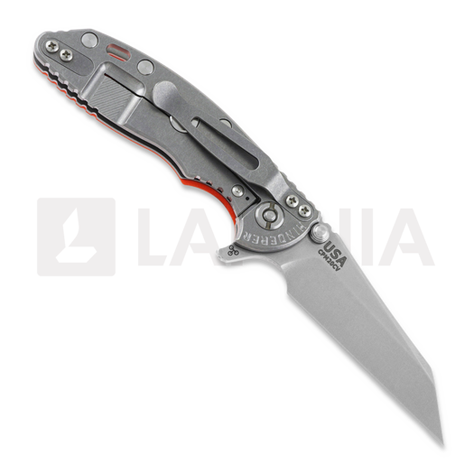 Coltello pieghevole Hinderer 3.0 XM-18 Wharncliffe Tri-way Stonewash Orange G10