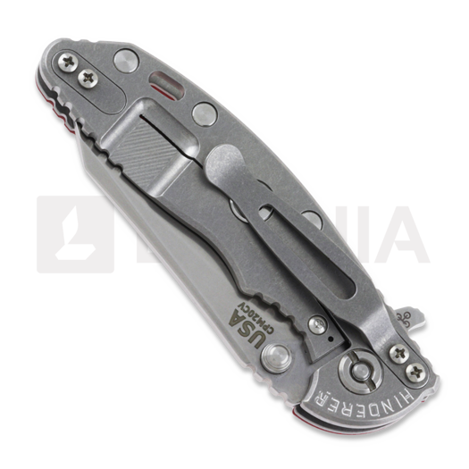 Hinderer 3.0 XM-18 Wharncliffe Tri-Way Stonewash Red G10 folding knife