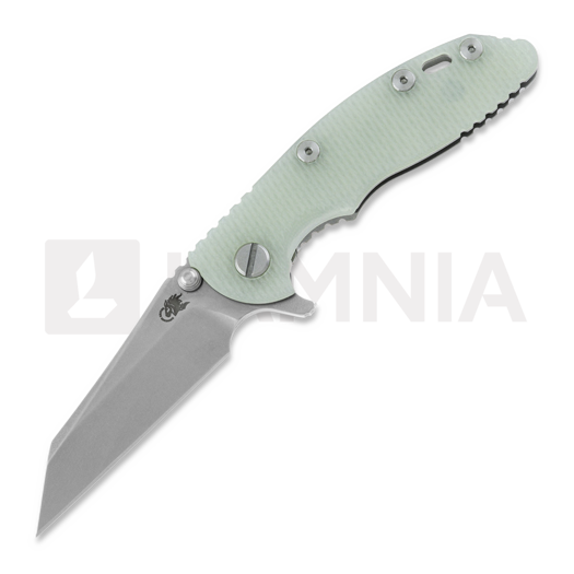 Navalha Hinderer 3.0 XM-18 Wharncliffe Tri-Way Stonewash Translucent Green G10