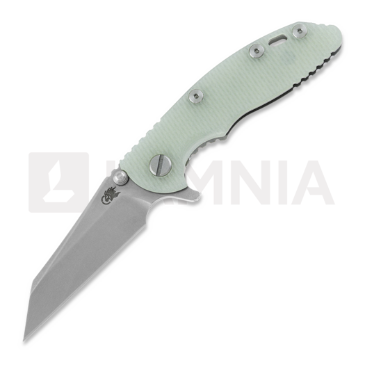 Saliekams nazis Hinderer 3.0 XM-18 Wharncliffe Tri-Way Stonewash Translucent Green G10