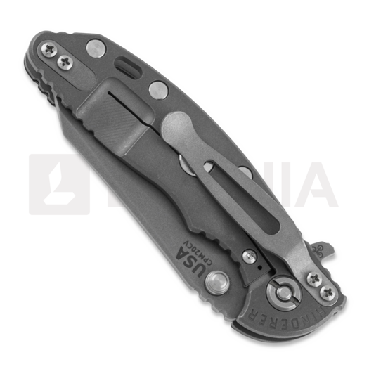 Hinderer 3.0 XM-18 Wharncliffe Tri-way Working Finish Black G10 sulankstomas peilis