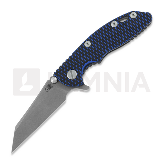 Hinderer 3.0 XM-18 Wharncliffe Tri-Way Working Finish Blue/Black G10 folding knife