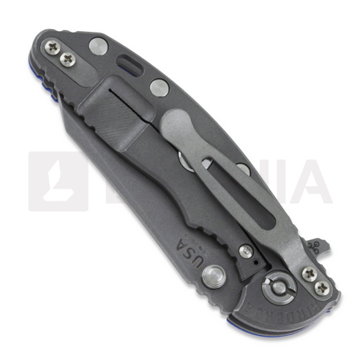 Hinderer 3.0 XM-18 Wharncliffe Tri-Way Working Finish Blue G10 folding knife