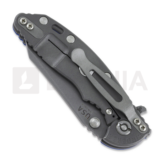 Coltello pieghevole Hinderer 3.0 XM-18 Wharncliffe Tri-Way Working Finish Blue G10