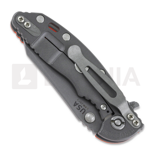 Hinderer 3.0 XM-18 Wharncliffe Tri-way Working Finish Orange G10 sulankstomas peilis