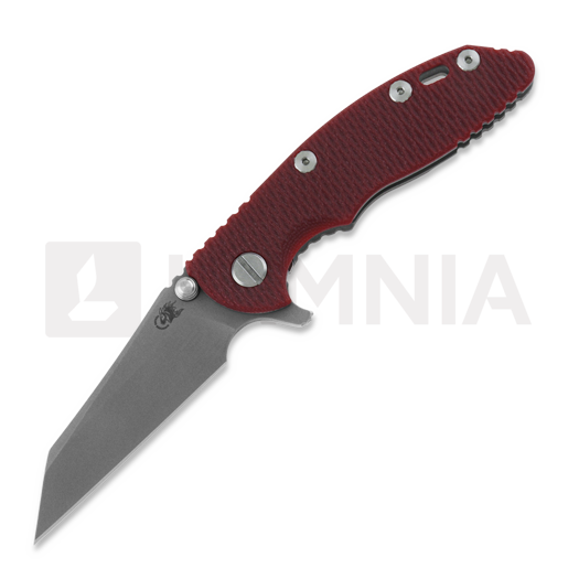 Hinderer 3.0 XM-18 Wharncliffe Tri-Way Working Finish Red G10 folding knife