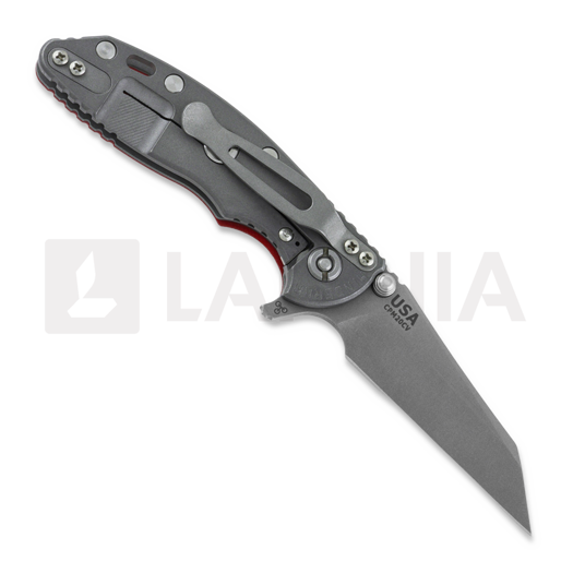 Hinderer 3.0 XM-18 Wharncliffe Tri-Way Working Finish Red G10 sulankstomas peilis