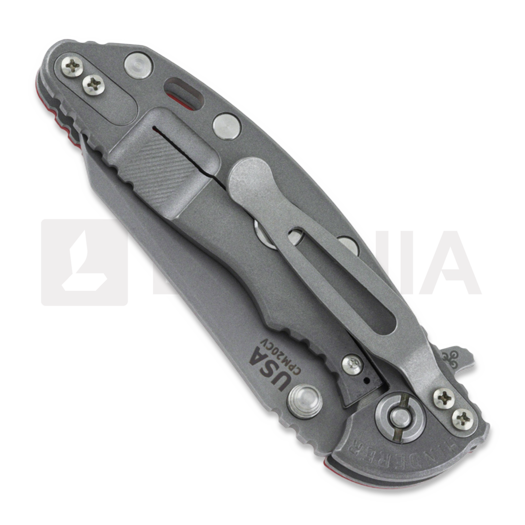 Hinderer 3.0 XM-18 Wharncliffe Tri-Way Working Finish Red G10 folding knife
