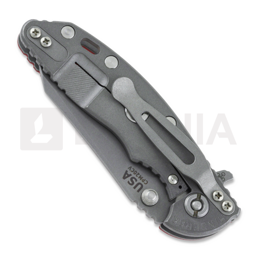 Coltello pieghevole Hinderer 3.0 XM-18 Wharncliffe Tri-Way Working Finish Red G10