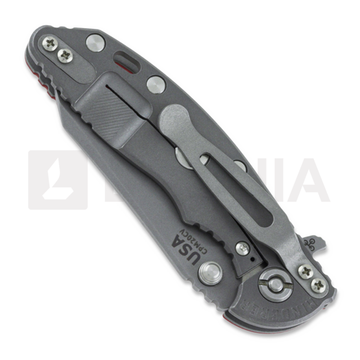 Coltello pieghevole Hinderer 3.0 XM-18 Wharncliffe Tri-Way Working Finish Red G10