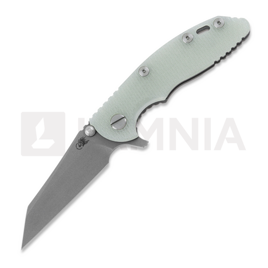 Saliekams nazis Hinderer 3.0 XM-18 Wharncliffe Tri-Way Working Finish Translucent Green G10