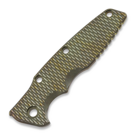 Hinderer 3.5 Eklipse Scale Textured Titanium Stonewash Bronze handle scales