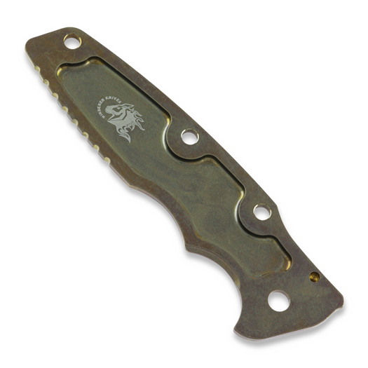 Hinderer 3.5 Eklipse Scale Textured Titanium Stonewash Bronze handle scales