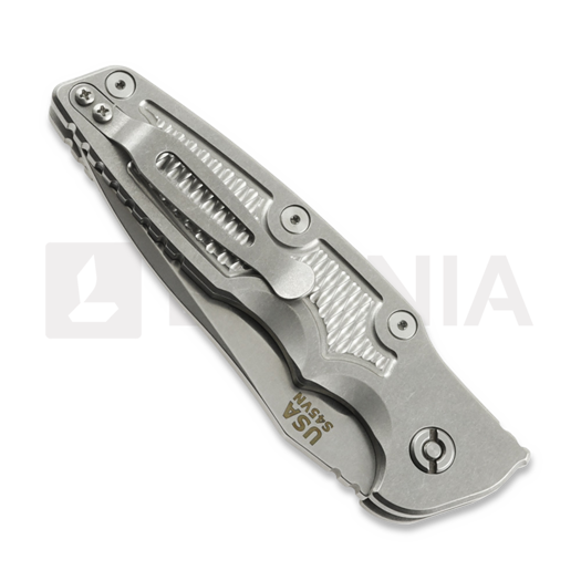 Coltello pieghevole Hinderer 3.5 Eklipse Spear Point Automatic, Stonewash