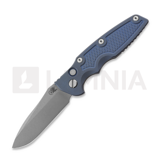 Hinderer 3.5 Eklipse Spear Point Automatic Working Finish foldekniv, Battle Blue
