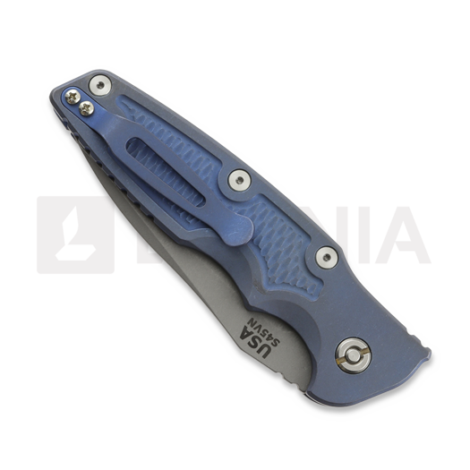 Coltello pieghevole Hinderer 3.5 Eklipse Spear Point Automatic Working Finish, Battle Blue