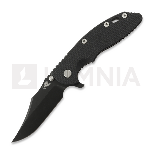 Hinderer 3.5 XM-18 Bowie 접이식 나이프, Magnacut, Battle Black, 검정