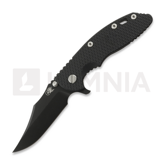 Hinderer 3.5 XM-18 Bowie összecsukható kés, Magnacut, Battle Black, fekete