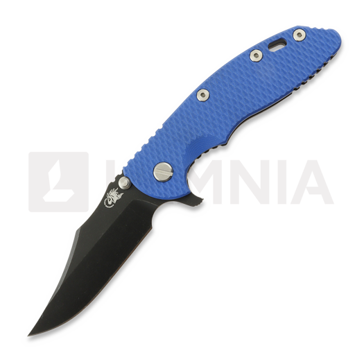 Hinderer 3.5 XM-18 Bowie 折叠刀, Magnacut, Battle Black, 藍色