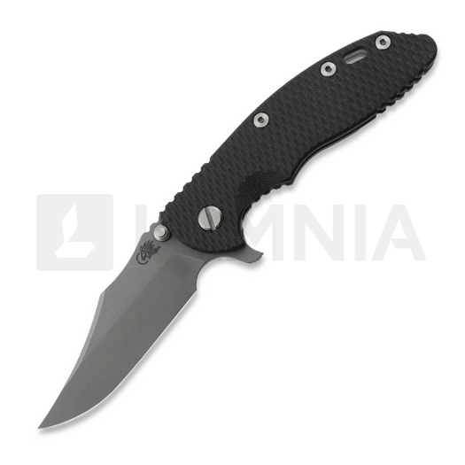Nóż składany Hinderer 3.5 XM-18 Bowie, Magnacut, Working Finish, czarny