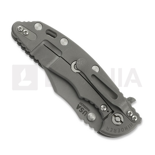 Coltello pieghevole Hinderer 3.5 XM-18 Bowie, Magnacut, Working Finish, nero