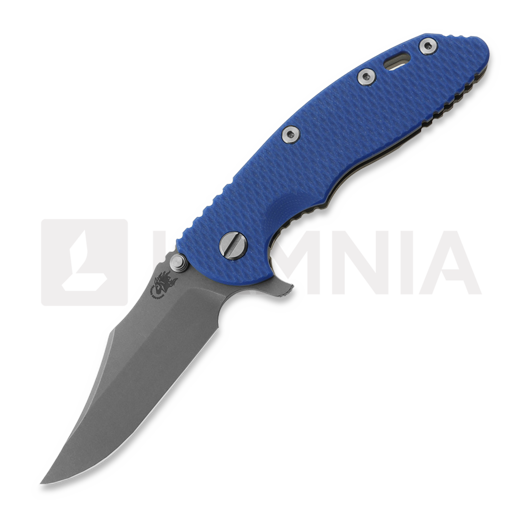 Складной нож Hinderer 3.5 XM-18 Bowie, Magnacut, Working Finish, синий