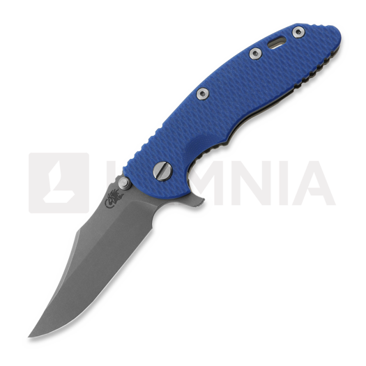 Hinderer 3.5 XM-18 Bowie 접이식 나이프, Magnacut, Working Finish, 파랑