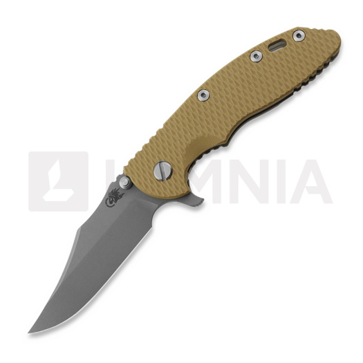 Hinderer 3.5 XM-18 Bowie 접이식 나이프, Magnacut, Working Finish, coyote