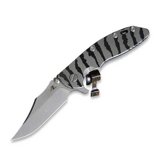 Zavírací nůž Hinderer 3.5 XM-18 Bowie Tigerstripe both sided