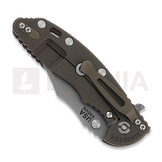 Hinderer 3.5 XM-18 Bowie Tri-Way Battle Bronze sulankstomas peilis, juoda