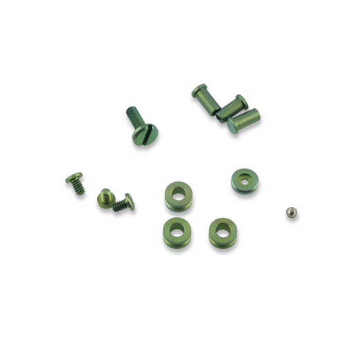 Hinderer 3.5 XM-18 Complete Hardware Kit Titanium Stonewashed Green