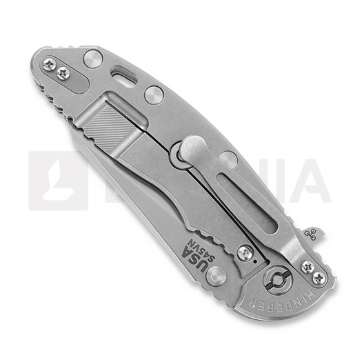 Couteau pliant Hinderer 3.5 XM-18 Fatty Wharncliffe Tri-Way Stonewash Black G10