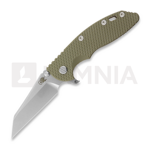 Hinderer 3.5 XM-18 Fatty Wharncliffe Tri-Way Stonewash Bronze OD Green G10 összecsukható kés