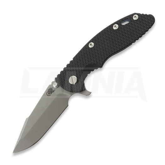Navalha Hinderer 3.5 XM-18 Harpoon Spanto, Magnacut, Battle Blue, preto