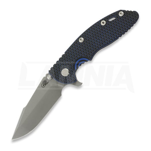 Zavírací nůž Hinderer 3.5 XM-18 Harpoon Spanto, Magnacut, Battle Blue, blue/black