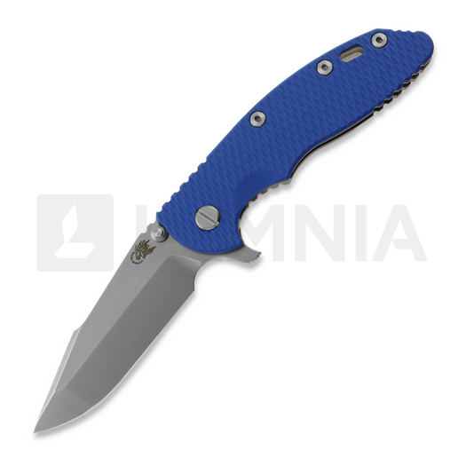 Hinderer 3.5 XM-18 Harpoon Spanto összecsukható kés, Magnacut, Stonewash, kék