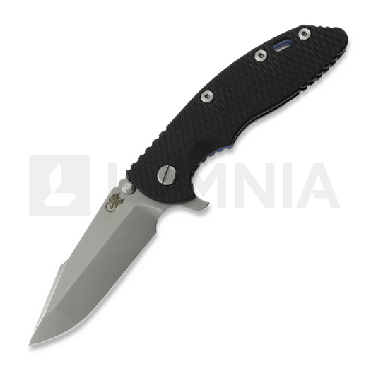 Складной нож Hinderer 3.5 XM-18 Harpoon Spanto, Magnacut, Stonewash Blue, чёрный