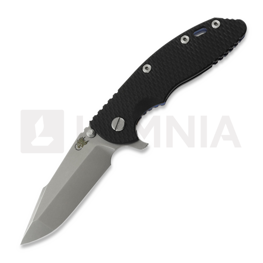 Hinderer 3.5 XM-18 Harpoon Spanto kääntöveitsi, Magnacut, Stonewash Blue, musta