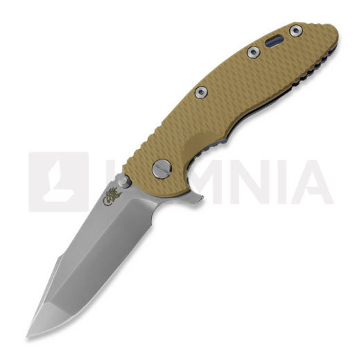 Hinderer 3.5 XM-18 Harpoon Spanto folding knife, Magnacut, Stonewash Blue, coyote